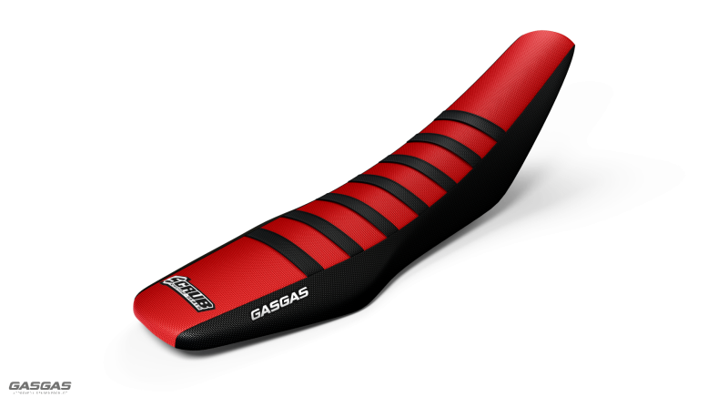 GASGAS seat cover featuring official manufacturer branding