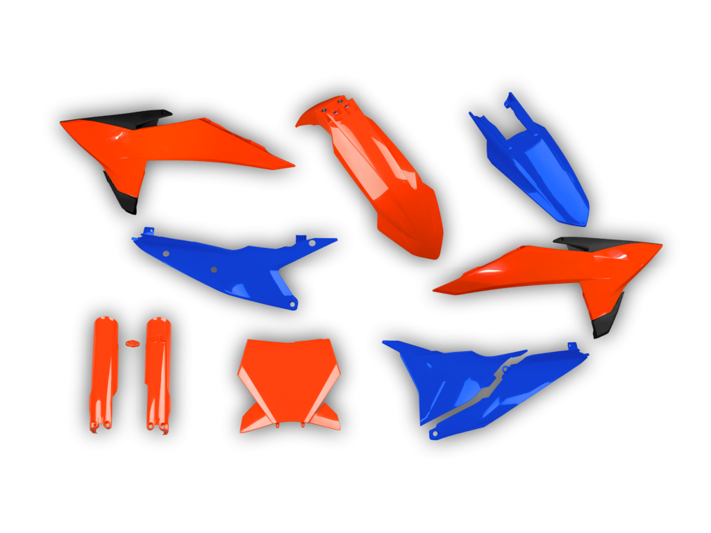 Orange-Blue KTM SX SX-F XC XC-F 2025-2026 Plastics kit - Scrubdesignz