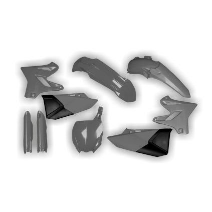 10074 plastics kit yamaha yz 125 250 2015 2016 2017 2018 2019 grey full