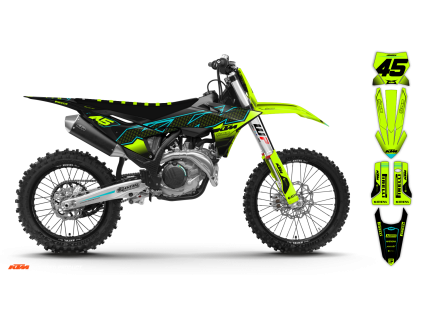 graphics kit ktm sx sxf 25 fluo k21 st bike