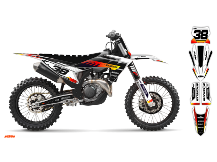 graphics kit ktm sx sxf 23 slide le bike
