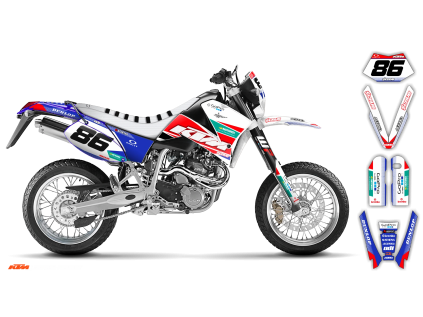 graphics kit ktm lc4 sxc 99 05 k11 r4 bike