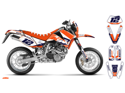 graphics kit ktm lc4 sxc 99 05 k15 le bike