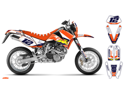 graphics kit ktm lc4 sxc 99 05 k15 r1 bike