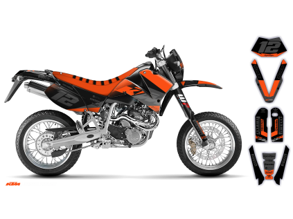 graphics kit ktm lc4 sxc 99 05 k15 r2 bike