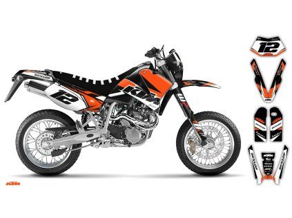 graphics kit ktm lc4 sxc 99 05 k1 le bike