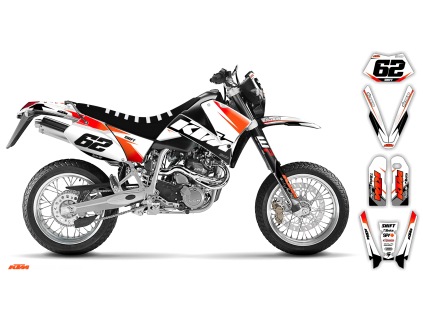 graphics kit ktm lc4 sxc 99 05 k2 r1 bike