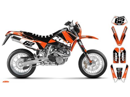 graphics kit ktm lc4 sxc 99 05 k2 st bike