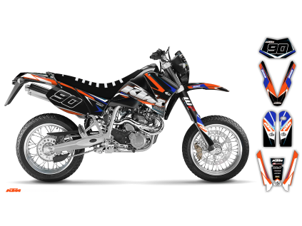 graphics kit ktm lc4 sxc 99 05 k4 le bike