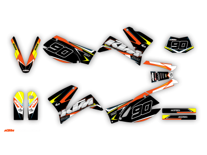 graphics kit ktm lc4 sxc 99 05 k4 st bike