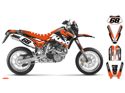 graphics kit ktm lc4 sxc 99 05 k se1129 st bike