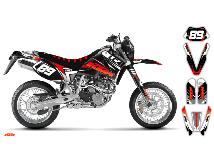 graphics kit ktm lc4 sxc 99 05 se1036 le bike