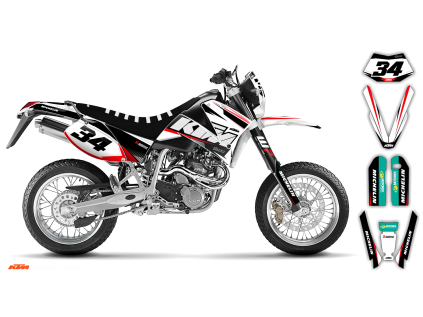 graphics kit ktm lc4 sxc 99 05 se1037 st bike