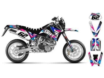 graphics kit ktm lc4 sxc 99 05 x rut r2 bike
