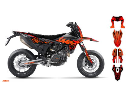 graphics kit ktm smc r 690 26 xx flash le bike