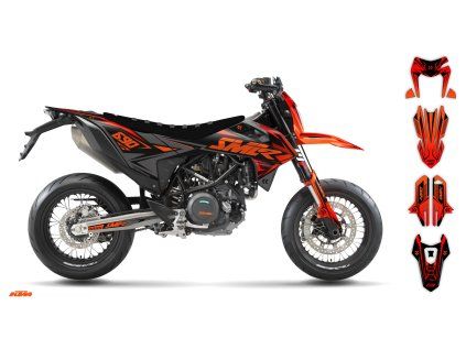 graphics kit ktm smc r 690 19 22 flash le bike