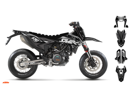 graphics kit ktm smc r 690 19 22 flash r2 bike