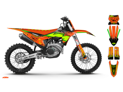 graphics kit ktm sx sxf 25 fluo k6 le bike