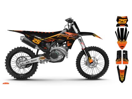 graphics kit ktm sx sxf 25 k6 r2 bike