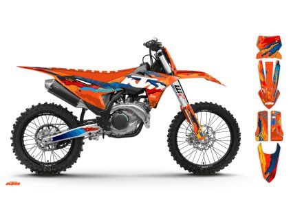 graphics kit ktm sx sxf 25 kaleidol le bike