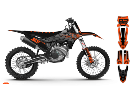 graphics kit ktm sx sxf 25 panthera r1 bike