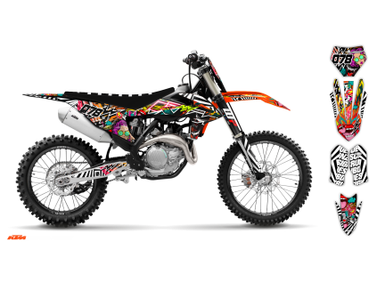 graphics kit ktm sx sxf 19 22 pow st bike