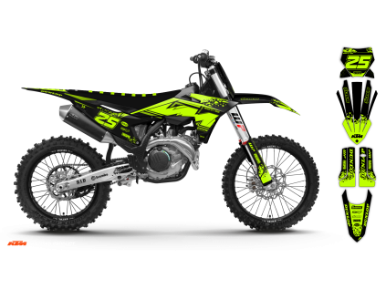 graphics kit ktm sx sxf 25 fluo k6 st bike