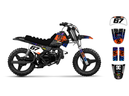graphics kit yamaha pw 50 90 20 kicker le bike
