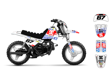 graphics kit yamaha pw 50 90 20 kicker st bike