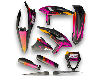 plastics kit beta rr 25 xx black begis st
