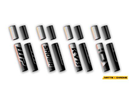 4pcs mid forks matte chrome racing 1 all draft