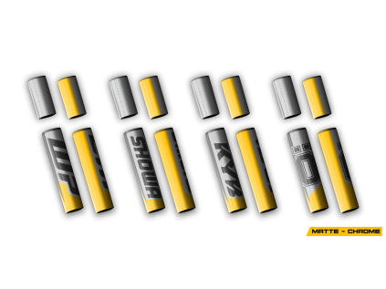 4pcs mid forks matte chrome racing 3 all draft