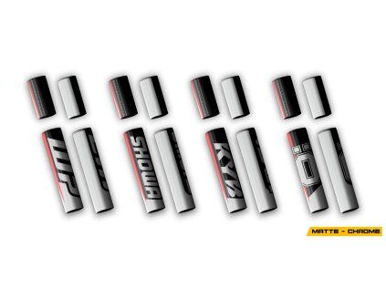 4pcs mid forks matte chrome racing 4 all draft