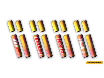 4pcs mid forks transparent candy all draft