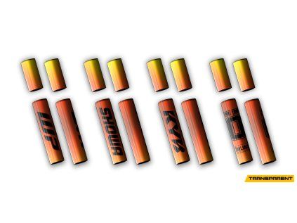 4pcs mid forks transparent fire all draft