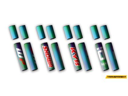 4pcs mid forks transparent rainbow 1 all draft