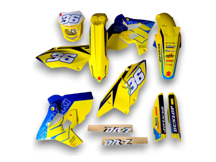 18276 2 gfp suzuki drz 400 restyle 99 24 yellow restyle with light se1141 st