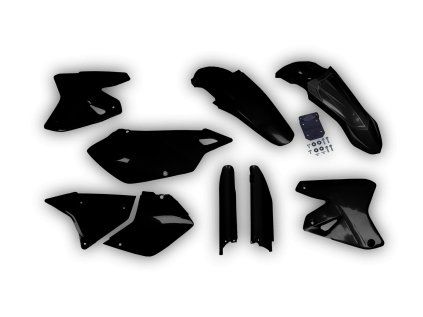2437 plastics kit suzuki drz 400 1999 2024 black ufx supermoto vmvq