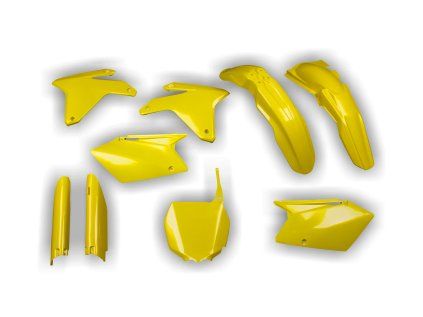 2602 plastics kit suzuki rmz 450 2005 2006 yellow tv9y