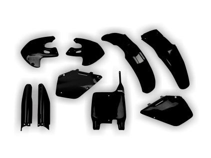 2656 plastics kit suzuki rm 125 250 1999 2000 black 55cs