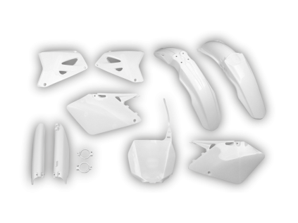 2668 1 plastics kit suzuki rm 125 250 2001 2002 2003 white ara6