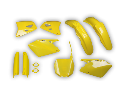 2671 1 plastics kit suzuki rm 125 250 2001 2002 2003 yellow ara6