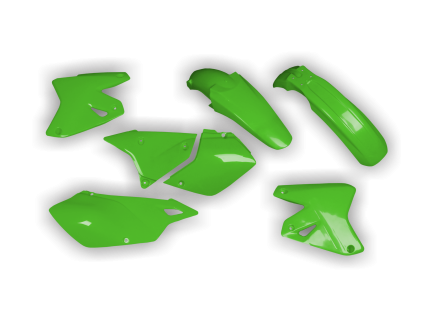 2883 plastics kit kawasaki klx 400 2003 2004 en green wrp5