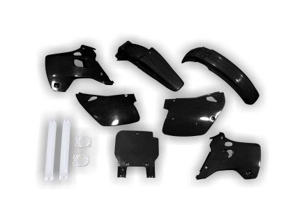 2904 plastics kit kawasaki kx 125 250 1992 1993 black a7tm