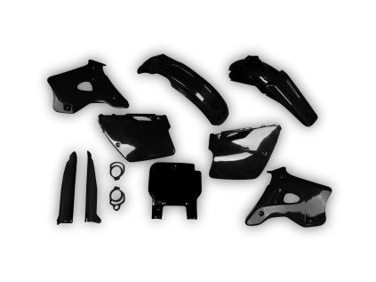 2913 plastics kit kawasaki kx 125 250 1994 1995 black sdnj