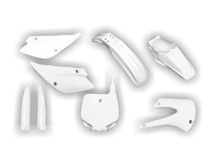 3000 3000 plastics kit kawasaki kx 80 1998 1999 2000 white wnw7
