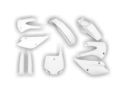 3012 plastics kit kawasaki kx 85 100 2001 2013 white e4p8
