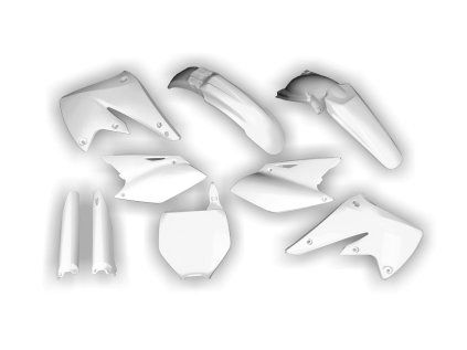 3048 plastics kit kawasaki kxf 250 kx250f 2004 2005 white 2awf