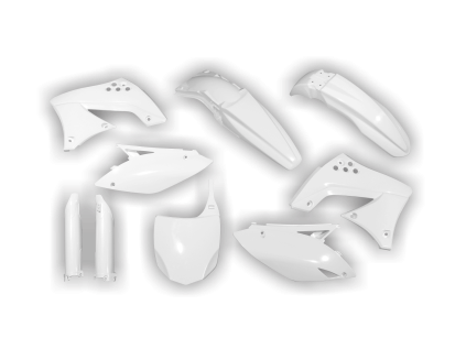 3072 plastics kit kawasaki kxf 250 kx250f 2009 2010 2011 2012 white 5an4