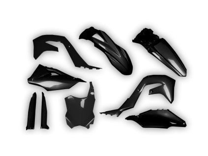 3204 plastics kit kawasaki kx restyle 125 250 2003 black fvem